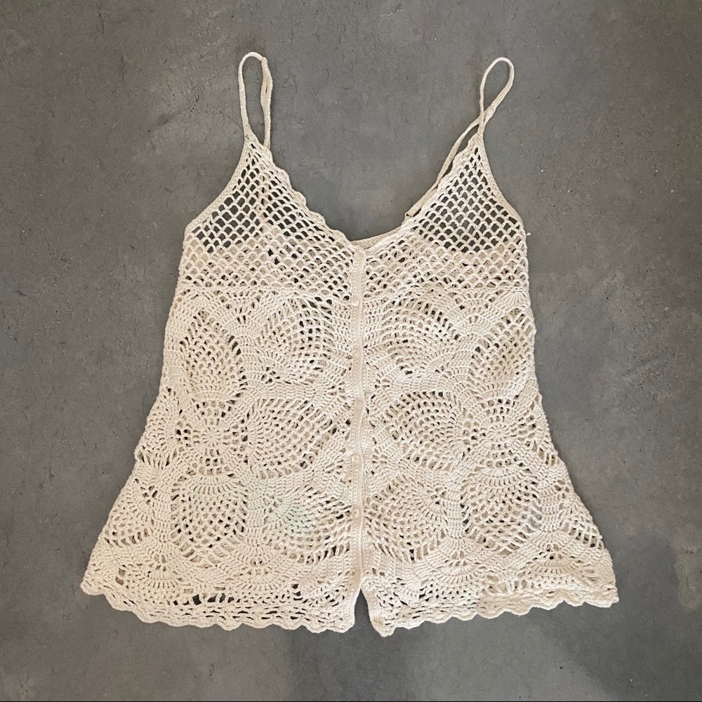 Guess Crochet Festival Top
